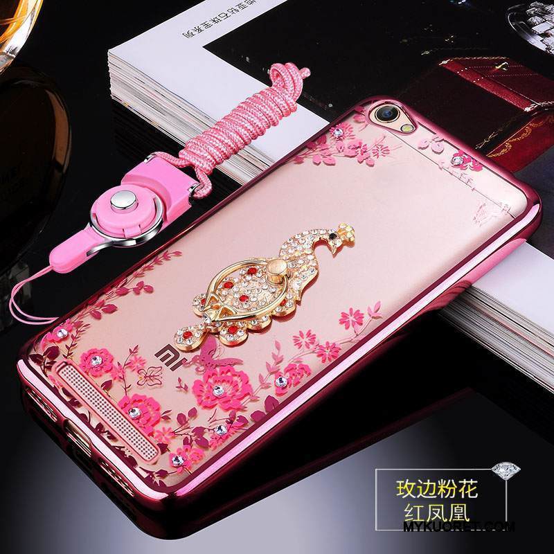 Kuori Redmi 5a Pehmeä Neste Jauhe Murtumaton, Kotelo Redmi 5a Laukut Pieni Punainen