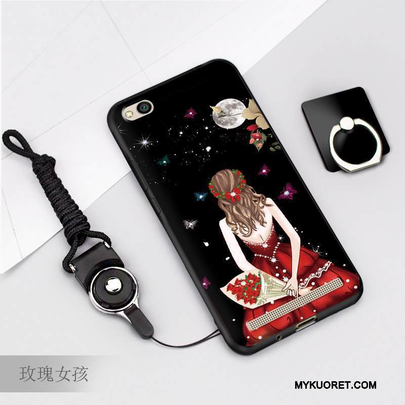 Kuori Redmi 5a Pehmeä Neste Jauhe Pieni, Kotelo Redmi 5a Suojaus Punainen Ripustettavat Koristeet