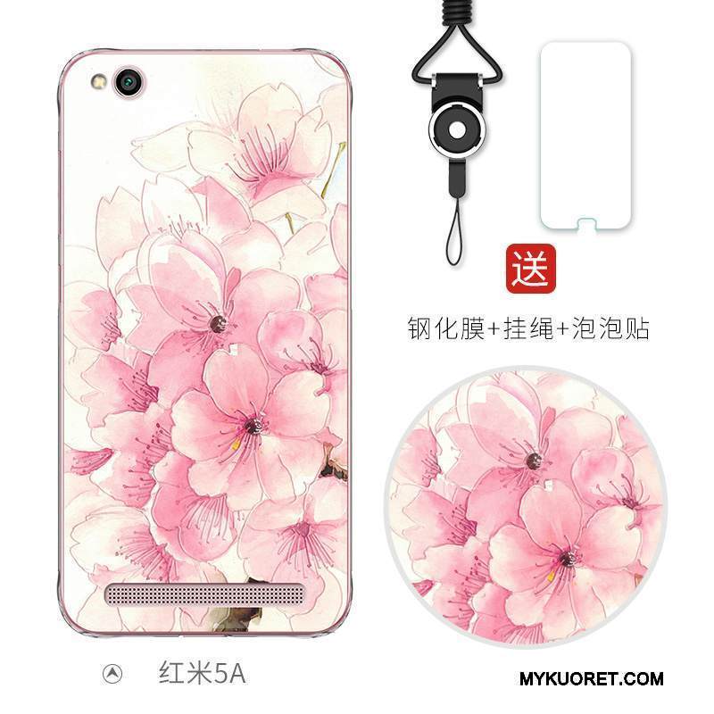 Kuori Redmi 5a Sarjakuva Ihana Murtumaton, Kotelo Redmi 5a Kohokuviointi Puhelimen Kuoret Punainen