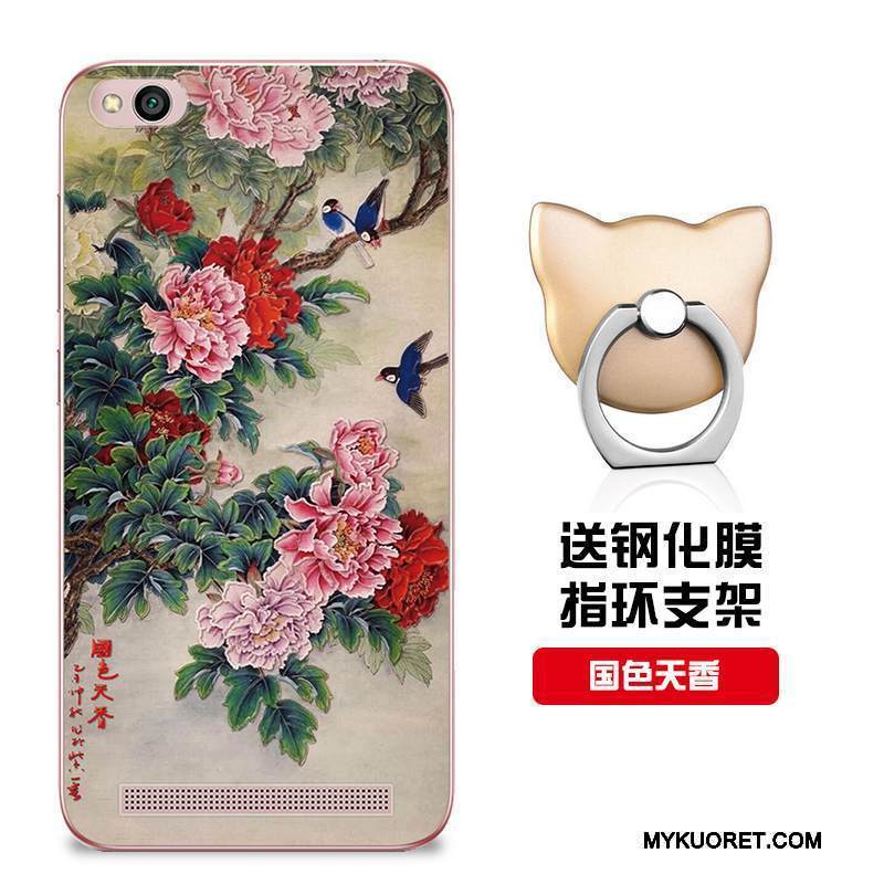 Kuori Redmi 5a Suojaus Malli Punainen, Kotelo Redmi 5a Pehmeä Neste Muokata Puhelimen Kuoret