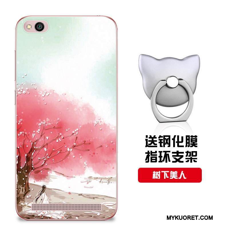 Kuori Redmi 5a Suojaus Malli Punainen, Kotelo Redmi 5a Pehmeä Neste Muokata Puhelimen Kuoret