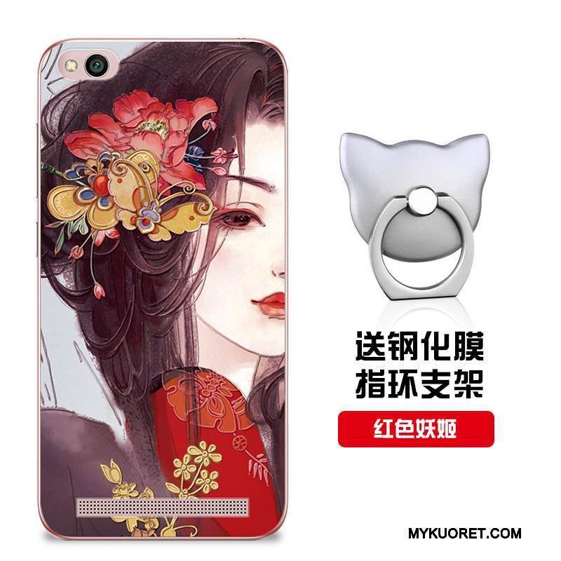 Kuori Redmi 5a Suojaus Malli Punainen, Kotelo Redmi 5a Pehmeä Neste Muokata Puhelimen Kuoret