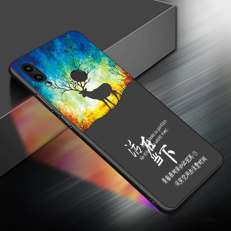 Kuori Redmi 7 Maalaus Murtumaton Musta, Kotelo Redmi 7 Suojaus Punainen Puhelimen Kuoret