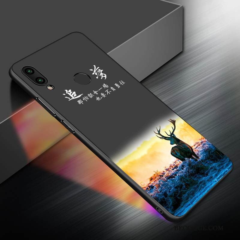 Kuori Redmi 7 Maalaus Murtumaton Musta, Kotelo Redmi 7 Suojaus Punainen Puhelimen Kuoret