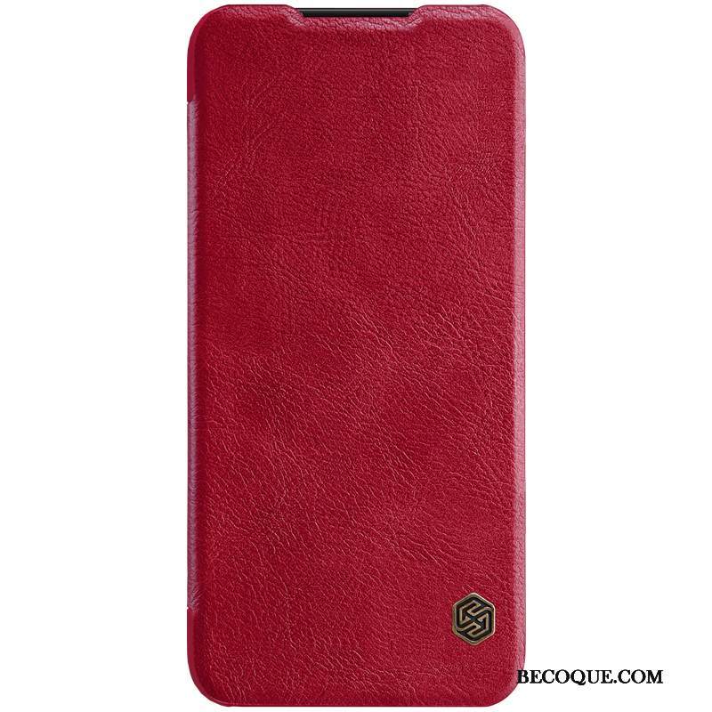 Kuori Redmi 7 Nahka Kevyt Kulta, Kotelo Redmi 7 Suojaus Liukumaton Pieni