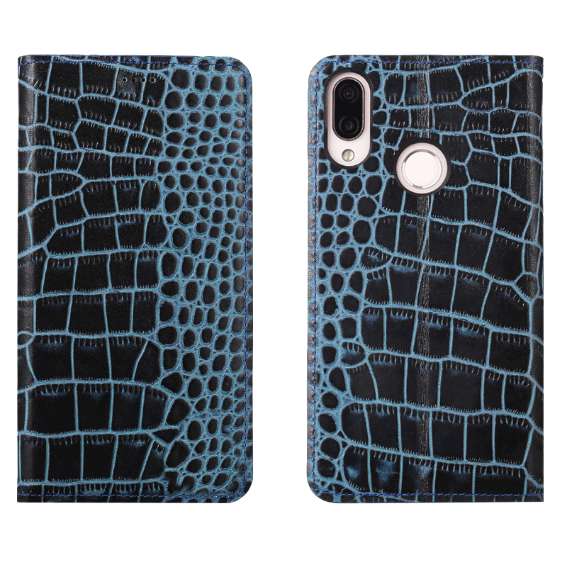 Kuori Redmi 7 Nahka Kukkakuvio Pieni, Kotelo Redmi 7 Laukut Punainen Puhelimen Kuoret