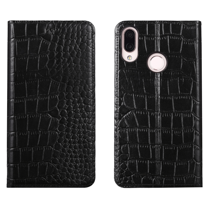 Kuori Redmi 7 Nahka Kukkakuvio Pieni, Kotelo Redmi 7 Laukut Punainen Puhelimen Kuoret