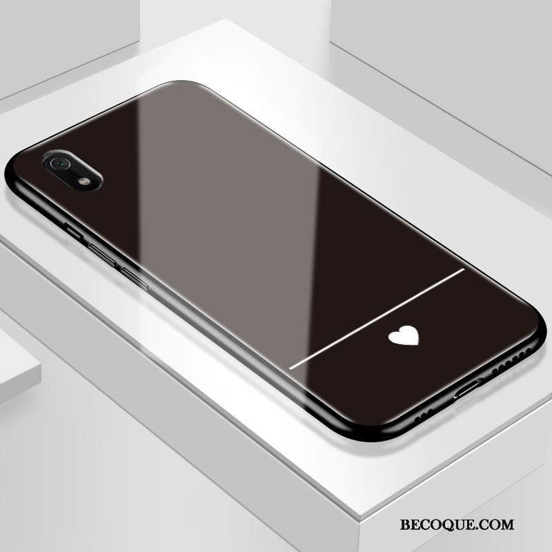 Kuori Redmi 7a Laukut Karkaisu Punainen, Kotelo Redmi 7a Pehmeä Neste Rakkaus Murtumaton