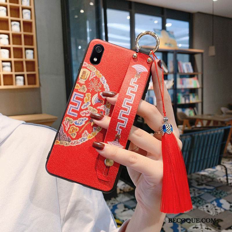 Kuori Redmi 7a Laukut Kiinalainen Tyyli Tuuli, Kotelo Redmi 7a Pehmeä Neste Fringed L