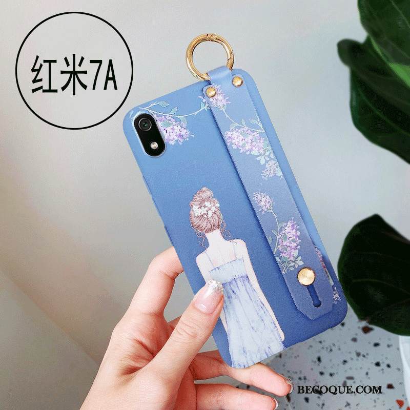 Kuori Redmi 7a Laukut Persoonallisuus Jauhe, Kotelo Redmi 7a Pehmeä Neste Punainen Puhelimen Kuoret