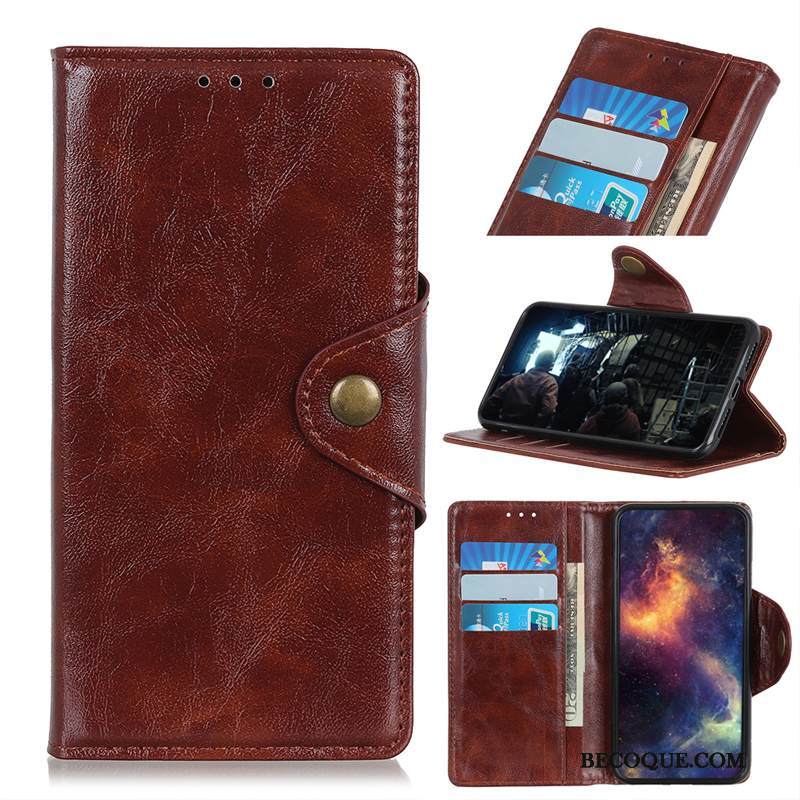 Kuori Redmi 7a Nahka Pieni Kortti, Kotelo Redmi 7a Suojaus Punainen Musta