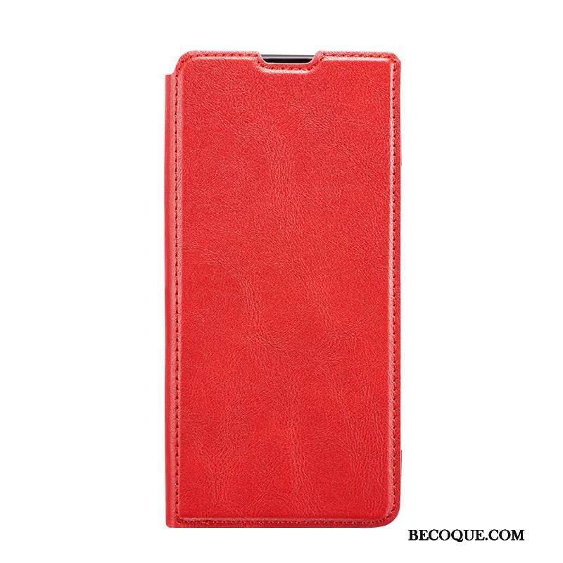 Kuori Redmi 7a Nahka Punainen Harmaa, Kotelo Redmi 7a Puhelimen Kuoret Lehmä