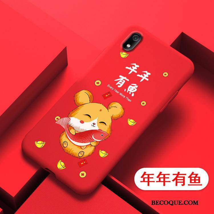 Kuori Redmi 7a Silikoni Puhelimen Kuoret Pieni, Kotelo Redmi 7a Suojaus Ihana Punainen