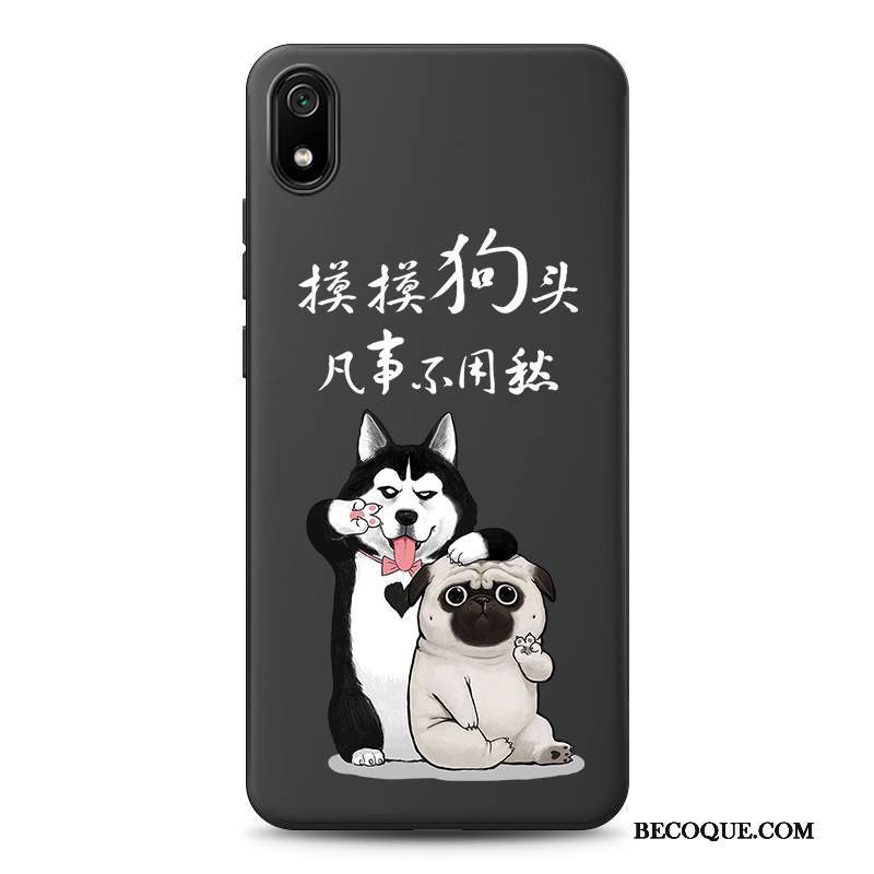 Kuori Redmi 7a Silikoni Punainen Musta, Kotelo Redmi 7a Pehmeä Neste Trendi Persoonallisuus