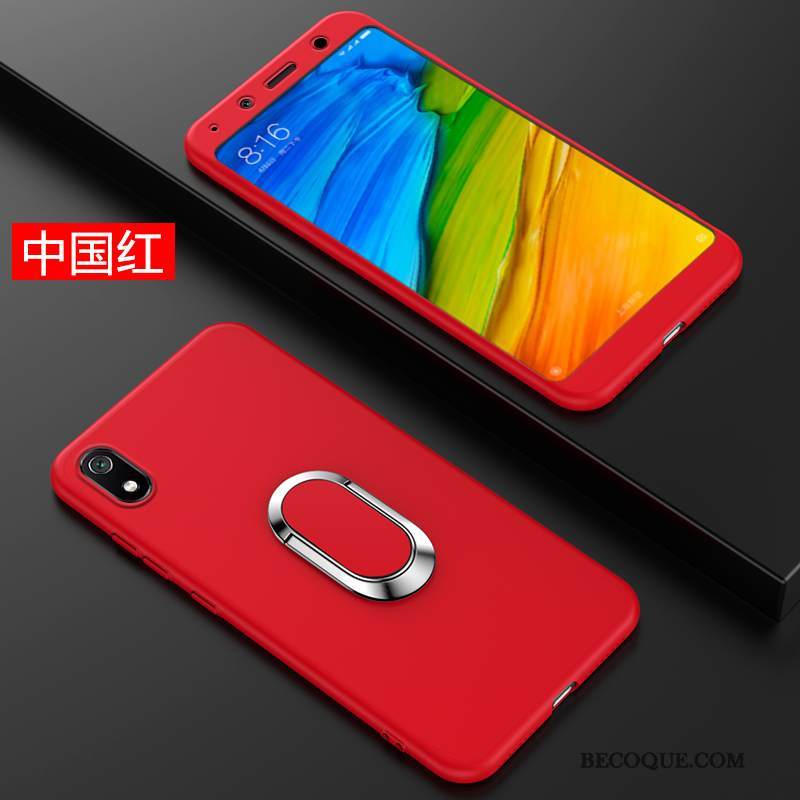 Kuori Redmi 7a Silikoni Ultra Persoonallisuus, Kotelo Redmi 7a Laukut Pesty Suede Net Red