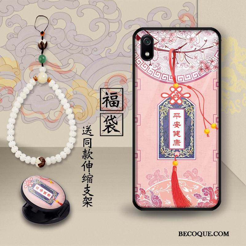 Kuori Redmi 7a Tuki Pieni Punainen, Kotelo Redmi 7a Luova Lohikäärme Puhelimen Kuoret