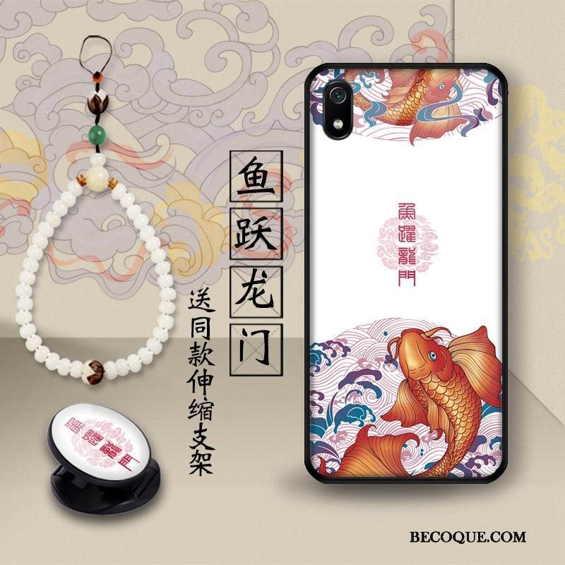 Kuori Redmi 7a Tuki Pieni Punainen, Kotelo Redmi 7a Luova Lohikäärme Puhelimen Kuoret