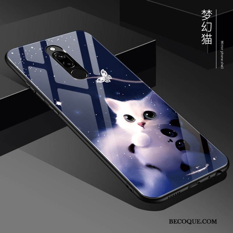 Kuori Redmi 8 Luova Peili Puhelimen Kuoret, Kotelo Redmi 8 Laukut Punainen Jauhe