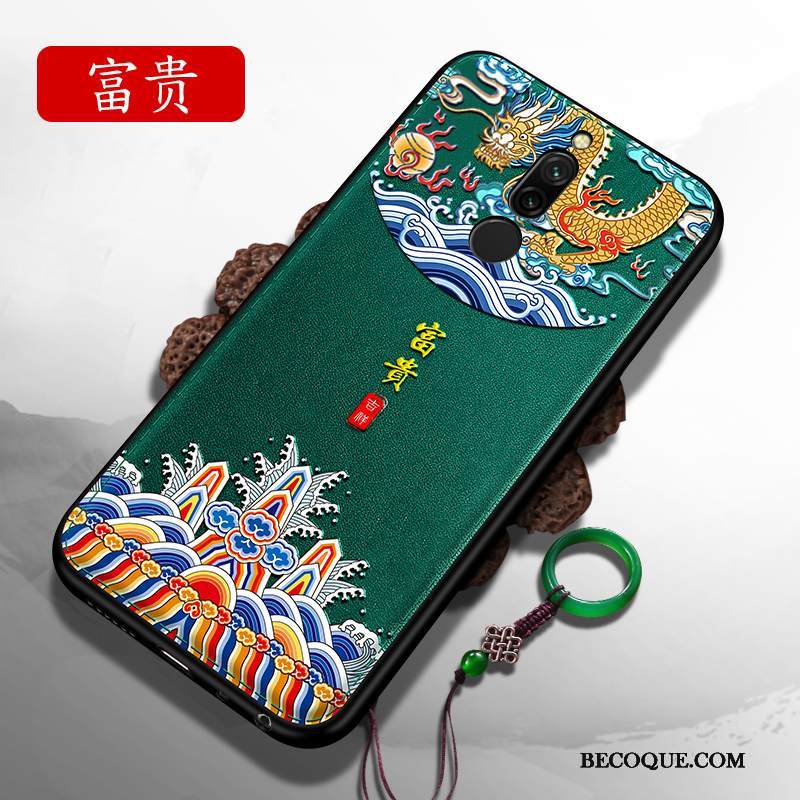 Kuori Redmi 8 Pehmeä Neste Sininen Net Red, Kotelo Redmi 8 Laukut Murtumaton Persoonallisuus