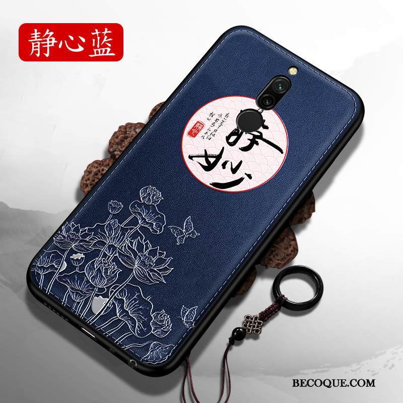 Kuori Redmi 8 Pehmeä Neste Sininen Net Red, Kotelo Redmi 8 Laukut Murtumaton Persoonallisuus