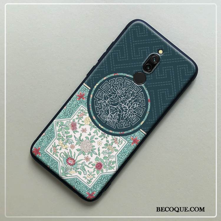 Kuori Redmi 8 Pehmeä Neste Trendi Pesty Suede, Kotelo Redmi 8 Suojaus Taide Punainen