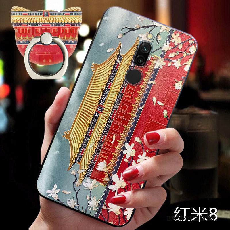 Kuori Redmi 8 Pehmeä Neste Tuuli Puhelimen Kuoret, Kotelo Redmi 8 Silikoni Kiinalainen Tyyli Trendi