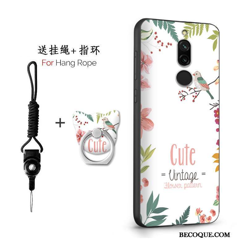 Kuori Redmi 8 Silikoni Pieni Net Red, Kotelo Redmi 8 Puhelimen Kuoret Pesty Suede