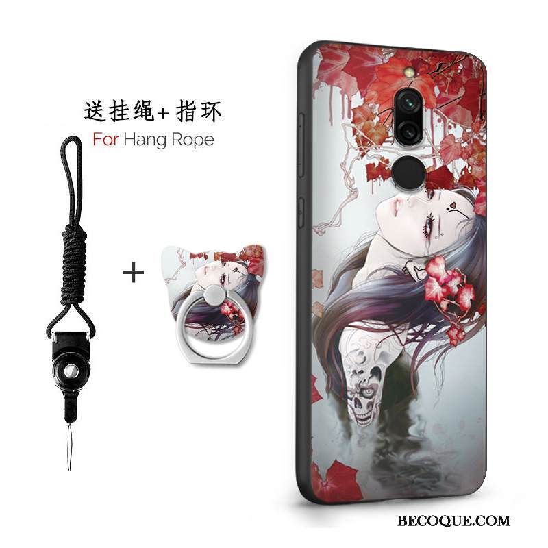 Kuori Redmi 8 Silikoni Pieni Net Red, Kotelo Redmi 8 Puhelimen Kuoret Pesty Suede