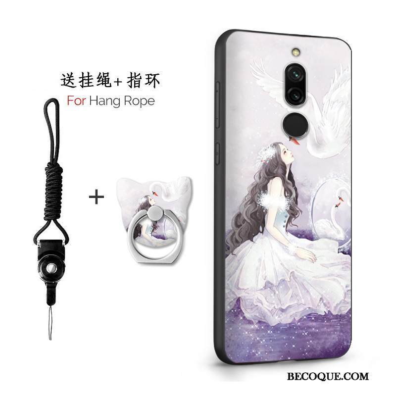 Kuori Redmi 8 Silikoni Pieni Net Red, Kotelo Redmi 8 Puhelimen Kuoret Pesty Suede