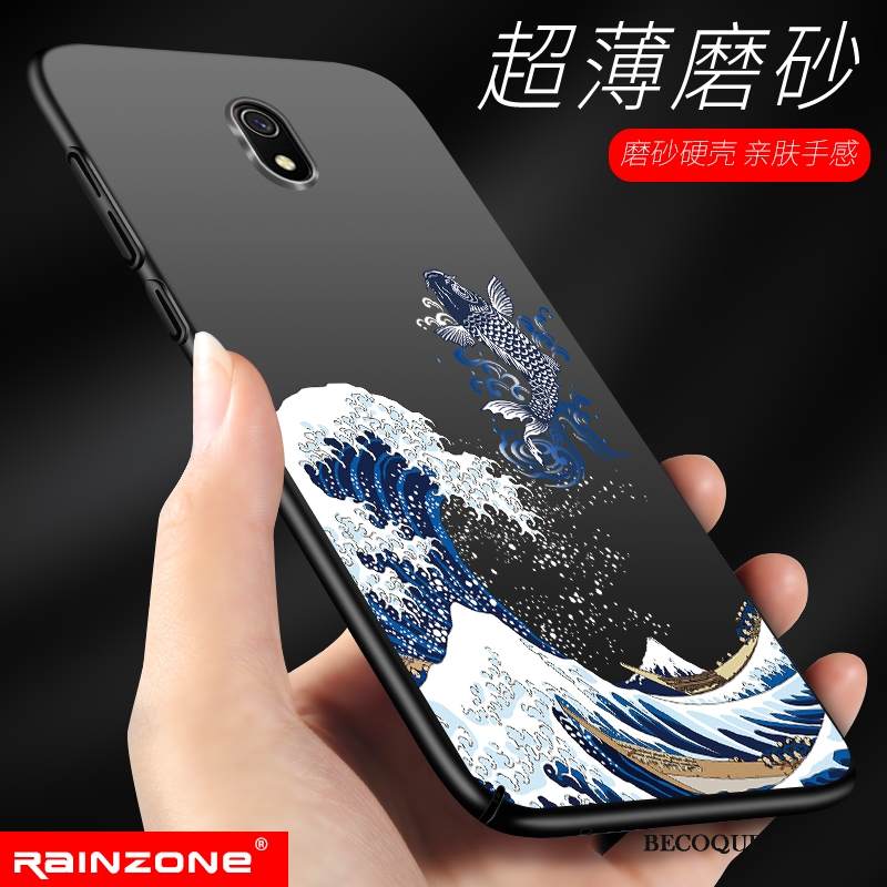 Kuori Redmi 8a Laukut Musta Pesty Suede, Kotelo Redmi 8a Silikoni Pieni Puhelimen Kuoret