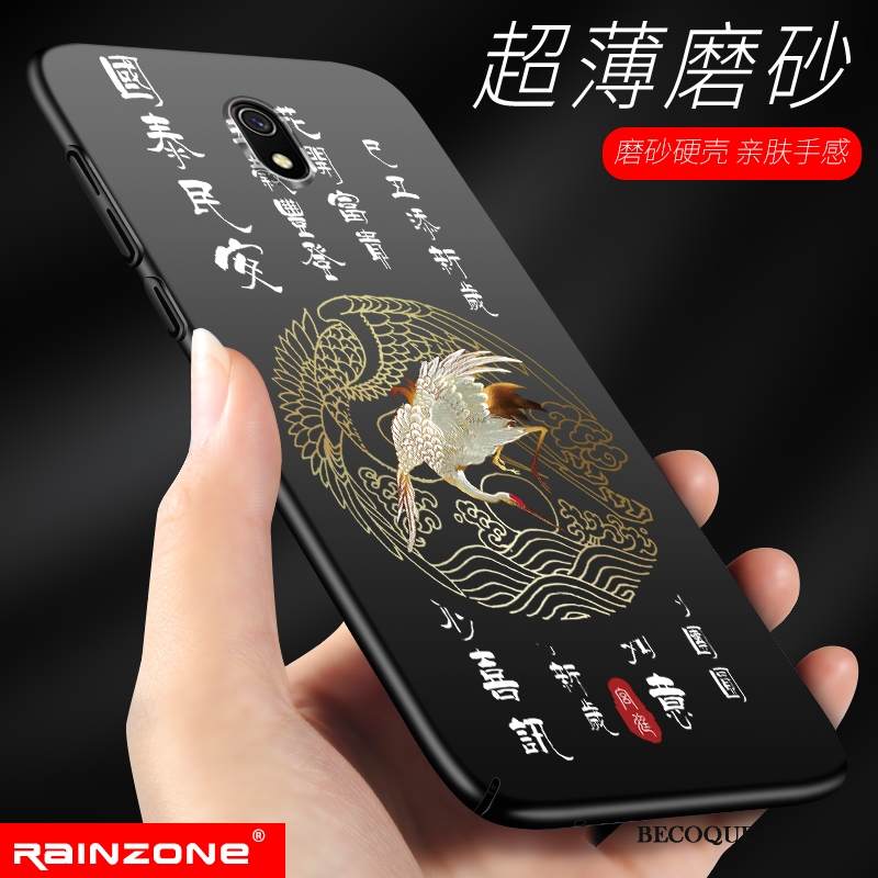 Kuori Redmi 8a Laukut Musta Pesty Suede, Kotelo Redmi 8a Silikoni Pieni Puhelimen Kuoret