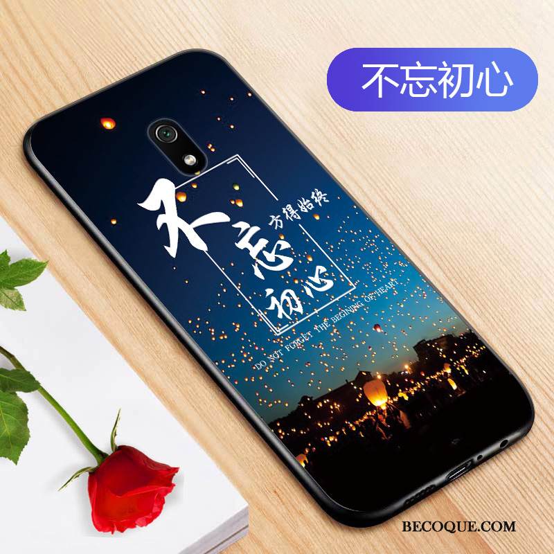 Kuori Redmi 8a Laukut Persoonallisuus Murtumaton, Kotelo Redmi 8a Pehmeä Neste Sininen Punainen