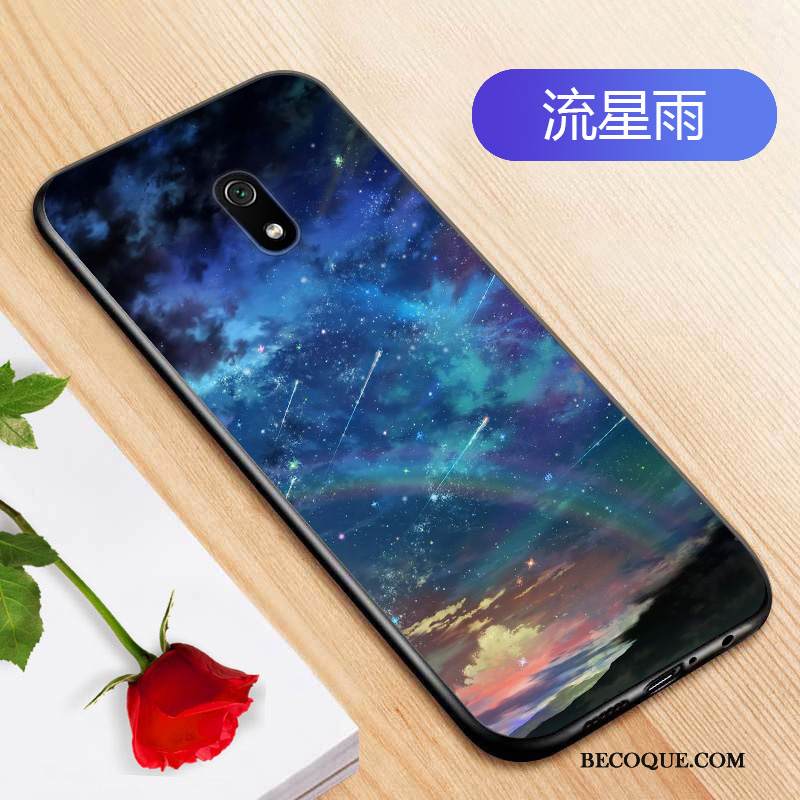 Kuori Redmi 8a Laukut Persoonallisuus Murtumaton, Kotelo Redmi 8a Pehmeä Neste Sininen Punainen