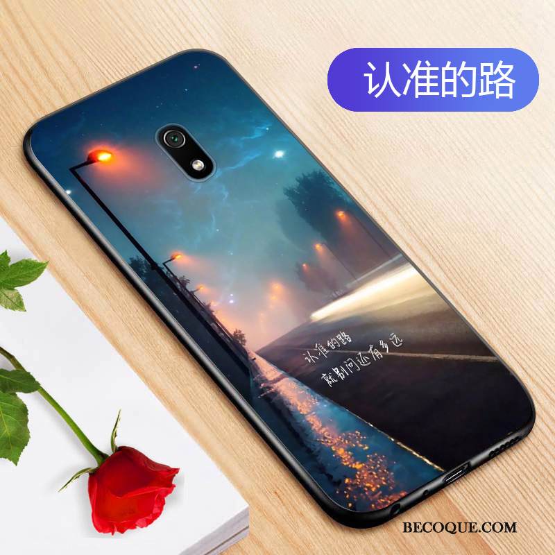 Kuori Redmi 8a Laukut Persoonallisuus Murtumaton, Kotelo Redmi 8a Pehmeä Neste Sininen Punainen