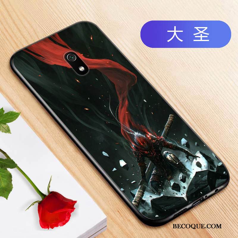 Kuori Redmi 8a Laukut Persoonallisuus Murtumaton, Kotelo Redmi 8a Pehmeä Neste Sininen Punainen