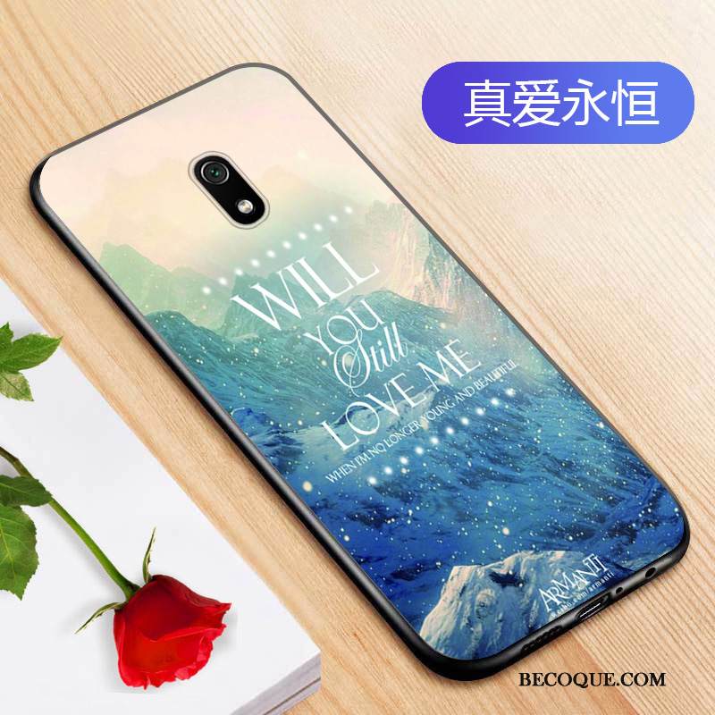 Kuori Redmi 8a Laukut Persoonallisuus Murtumaton, Kotelo Redmi 8a Pehmeä Neste Sininen Punainen