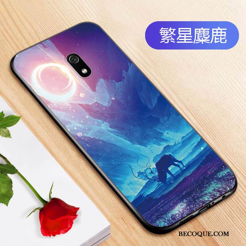 Kuori Redmi 8a Laukut Persoonallisuus Murtumaton, Kotelo Redmi 8a Pehmeä Neste Sininen Punainen