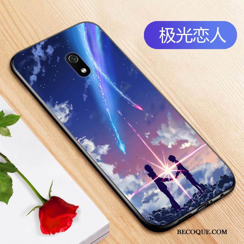 Kuori Redmi 8a Laukut Persoonallisuus Murtumaton, Kotelo Redmi 8a Pehmeä Neste Sininen Punainen