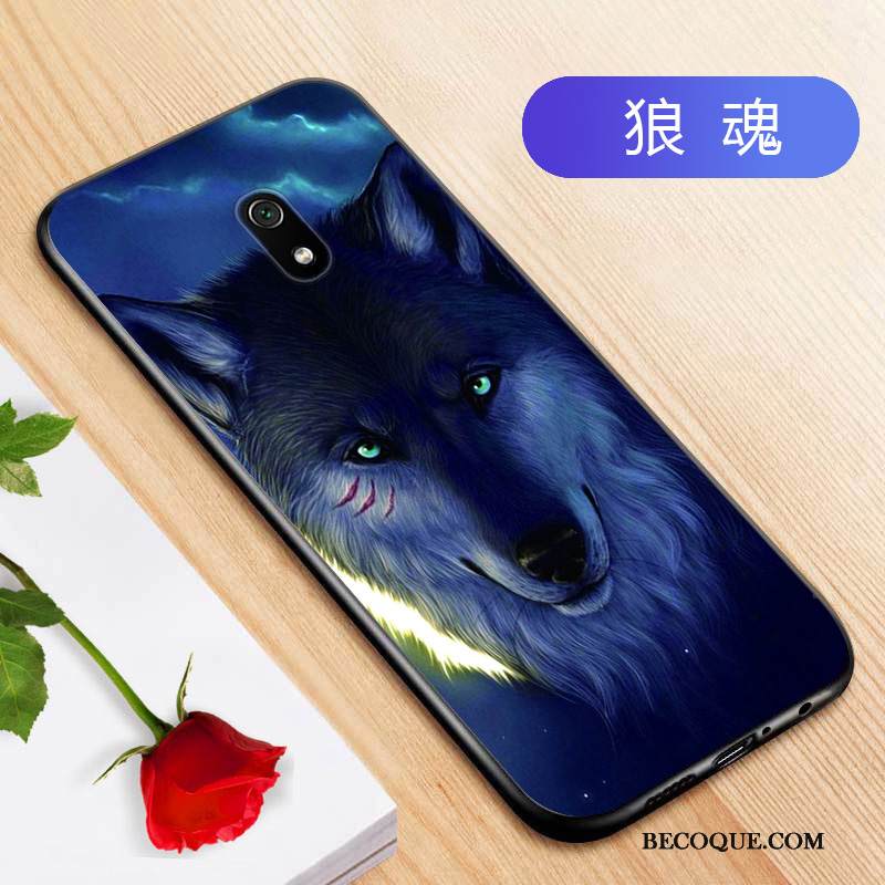 Kuori Redmi 8a Laukut Persoonallisuus Murtumaton, Kotelo Redmi 8a Pehmeä Neste Sininen Punainen