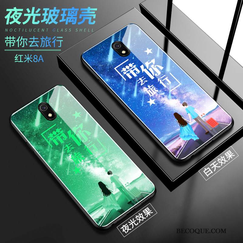 Kuori Redmi 8a Laukut Trendi Lasi, Kotelo Redmi 8a Suojaus Pieni Persoonallisuus