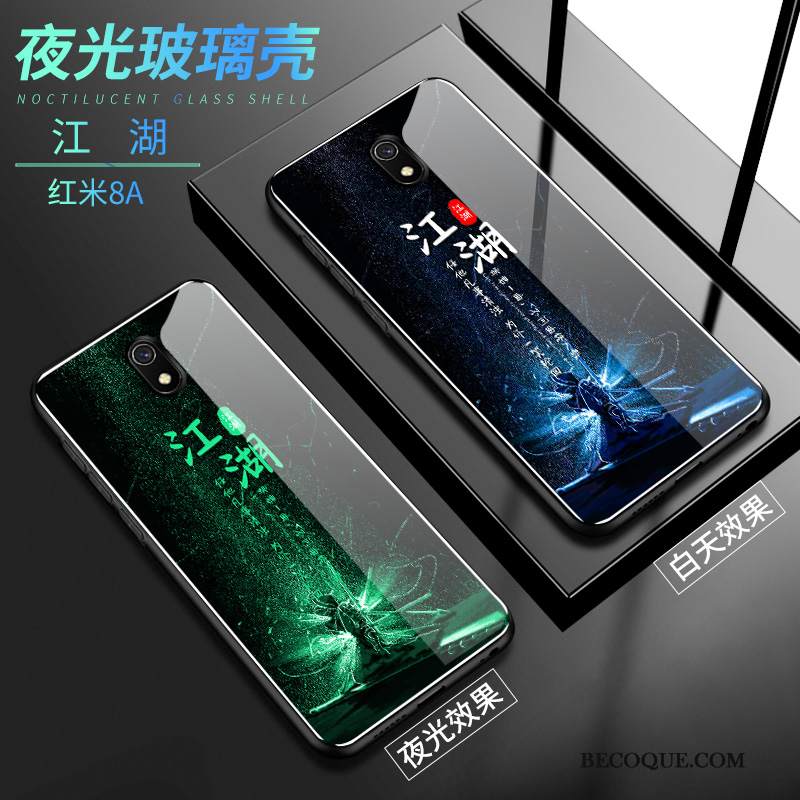 Kuori Redmi 8a Laukut Trendi Lasi, Kotelo Redmi 8a Suojaus Pieni Persoonallisuus