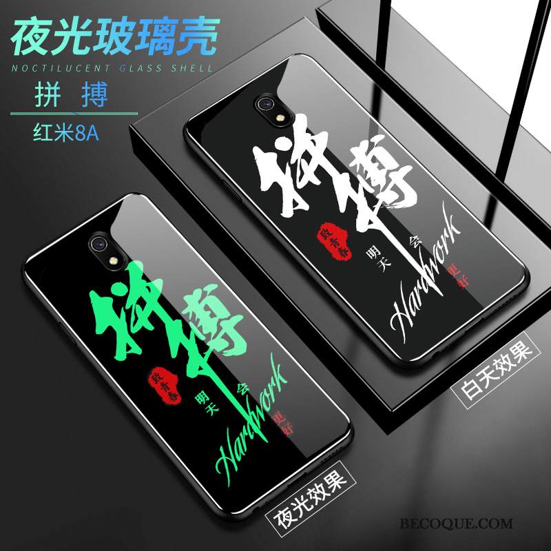 Kuori Redmi 8a Laukut Trendi Lasi, Kotelo Redmi 8a Suojaus Pieni Persoonallisuus