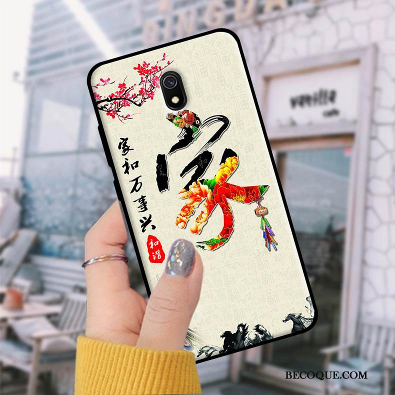 Kuori Redmi 8a Pehmeä Neste Trendi Opiskelija, Kotelo Redmi 8a Suojaus Valkoinen Punainen