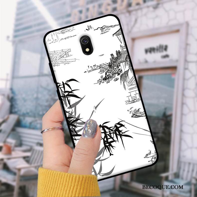 Kuori Redmi 8a Pehmeä Neste Trendi Opiskelija, Kotelo Redmi 8a Suojaus Valkoinen Punainen