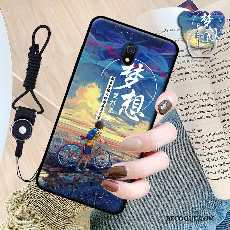 Kuori Redmi 8a Sarjakuva Kalvo Persoonallisuus, Kotelo Redmi 8a Pehmeä Neste Musta Puhelimen Kuoret