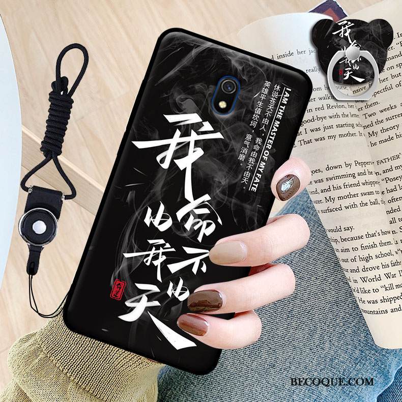 Kuori Redmi 8a Sarjakuva Kalvo Persoonallisuus, Kotelo Redmi 8a Pehmeä Neste Musta Puhelimen Kuoret