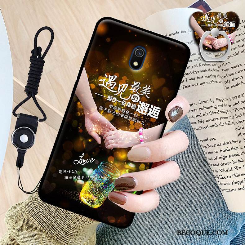 Kuori Redmi 8a Sarjakuva Kalvo Persoonallisuus, Kotelo Redmi 8a Pehmeä Neste Musta Puhelimen Kuoret