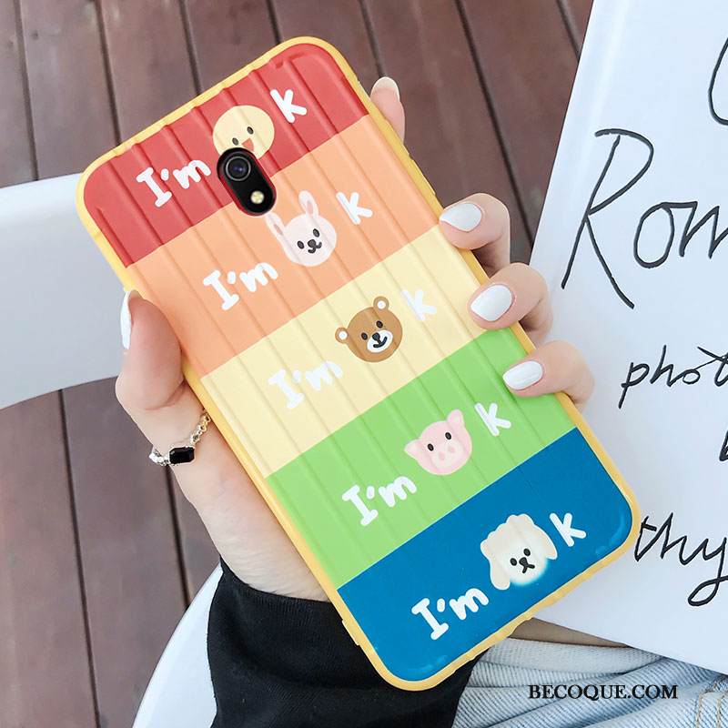 Kuori Redmi 8a Sarjakuva Uusi Punainen, Kotelo Redmi 8a Laukut Ihana Yksinkertainen