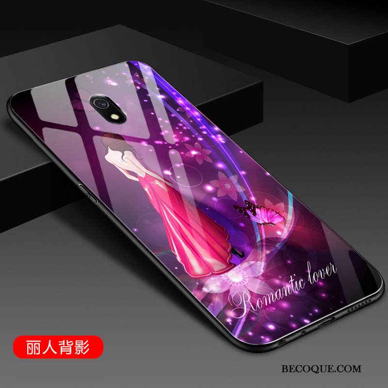 Kuori Redmi 8a Silikoni Punainen Lasi, Kotelo Redmi 8a Luova Pieni Puhelimen Kuoret