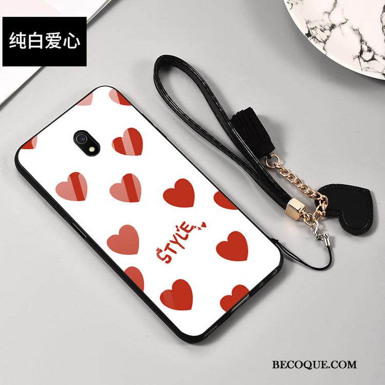 Kuori Redmi 8a Tila Punainen Lasi, Kotelo Redmi 8a Luova Murtumaton Pieni